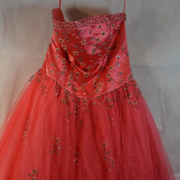 PROM PINK TULLE BEADS SEQUINS SZ 20 ALYCE Designs. - Picture 9 of 11